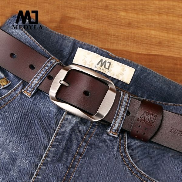 medyla belt male cowhide genuine leather belts for men brand strap male pin buckle vintage jeans belt 110cm-125cm y200520, Black;brown
medyla belt male cowhide genuine leather belts for men brand strap male pin buckle vintage jeans belt 110cm-125cm y200520, Black;brown