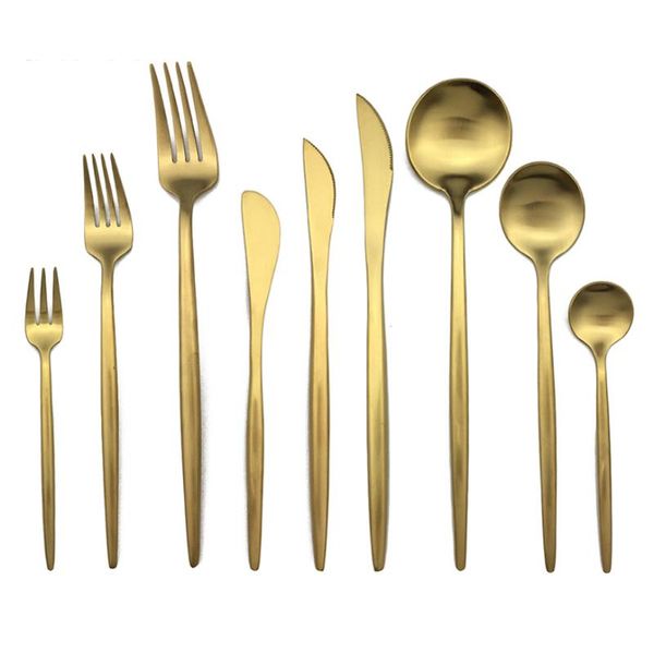 flatware sets royal 18/10 stainless steel cutlery set pure gold dinnerware golden tableware silverware christmas gift drop
flatware sets royal 18/10 stainless steel cutlery set pure gold dinnerware golden tableware silverware christmas gift drop