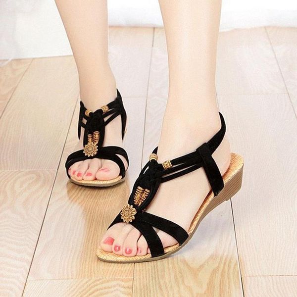 dress shoes summer woman 2021 fashion plus size women sandals classic wedge for flat sandals1, Black
dress shoes summer woman 2021 fashion plus size women sandals classic wedge for flat sandals1, Black