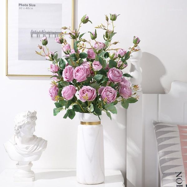 luyue 5pcs 90cm artificial flower 6 heads rose bouquet wedding decoration fake flowers home artificial flower arrangement1
luyue 5pcs 90cm artificial flower 6 heads rose bouquet wedding decoration fake flowers home artificial flower arrangement1