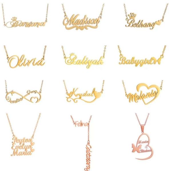wholesale fashion custom name letter alphabet choker chain 18k gold plated stainless steel jewelry pendant necklace, Silver
wholesale fashion custom name letter alphabet choker chain 18k gold plated stainless steel jewelry pendant necklace, Silver