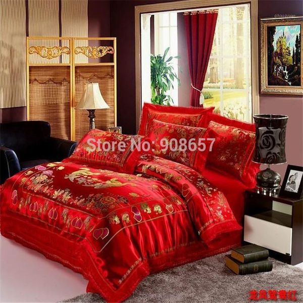 luxury chinese oriental traditional dragon phoenix print bedding set jacquard satin bedclothes full king quilt duvet cover1
luxury chinese oriental traditional dragon phoenix print bedding set jacquard satin bedclothes full king quilt duvet cover1