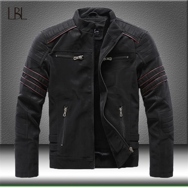 autumn winter men's leather jacket casual motorcycle pu jacket coats male fleece thick warm windbreaker overcoat 201215, Black
autumn winter men's leather jacket casual motorcycle pu jacket coats male fleece thick warm windbreaker overcoat 201215, Black