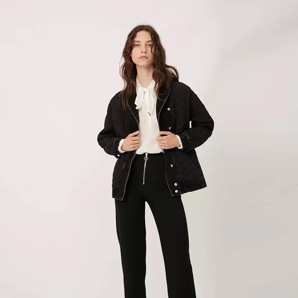 2021 new designer fadan 's lapel denim stitched cotton jacket in autumn and winter of 20, Tan;black
2021 new designer fadan 's lapel denim stitched cotton jacket in autumn and winter of 20, Tan;black