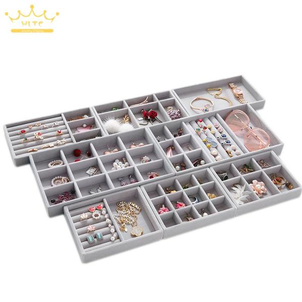 grey velvet diy jewelry storage tray ring bracelet gift box jewellery organizer earring holder small size fit most room space, Pink;blue
grey velvet diy jewelry storage tray ring bracelet gift box jewellery organizer earring holder small size fit most room space, Pink;blue