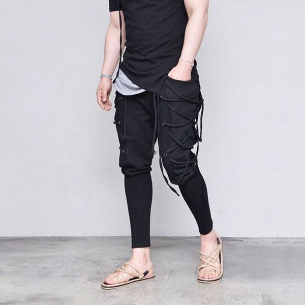 мужчины сплошной цвет criss cross hight up beatgious phatfants средневековые викинговые брюки мода мужчины брюки уличные брюки, Black
мужчины сплошной цвет criss cross hight up beatgious phatfants средневековые викинговые брюки мода мужчины брюки уличные брюки, Black