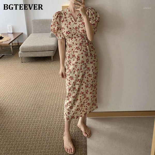 bgteever vintage v-neck lace up women dress chic puff- sleeve floral print female dress 2020 summer bodycon midi vestidos femme1, Black;gray
bgteever vintage v-neck lace up women dress chic puff- sleeve floral print female dress 2020 summer bodycon midi vestidos femme1, Black;gray
