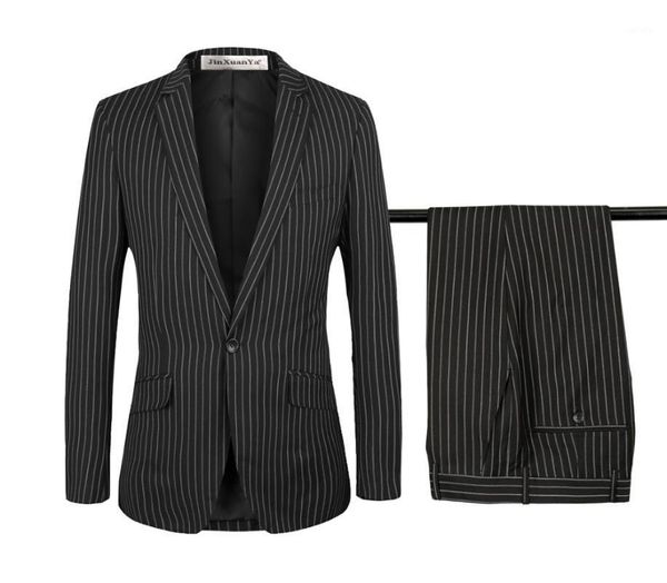 men black suit two-piece suit men striped slim fit jacket cocktail party pant groom for wedding customize plus size s-6xl1, White;black
men black suit two-piece suit men striped slim fit jacket cocktail party pant groom for wedding customize plus size s-6xl1, White;black