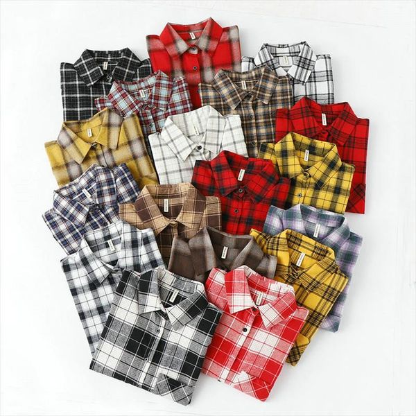 korean style fashion women chic oversized plaid blouse shirts long sleeve female casual print shirts stylish cotton blusas, White
korean style fashion women chic oversized plaid blouse shirts long sleeve female casual print shirts stylish cotton blusas, White