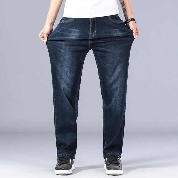 men's jeans classic style spring summer thin advanced stretch denim straight trousers male brand pants plus size 42 44,192, Blue
men's jeans classic style spring summer thin advanced stretch denim straight trousers male brand pants plus size 42 44,192, Blue