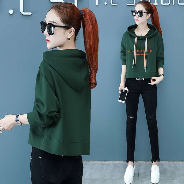 and winter small hooded westernized women's clothes 2020 new autumn fashion short high end, Black
and winter small hooded westernized women's clothes 2020 new autumn fashion short high end, Black