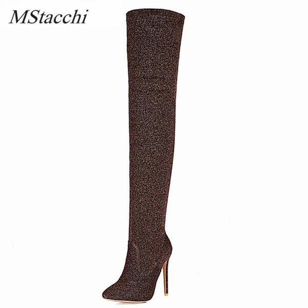 mstacchi classics high heel boots women elastic stiletto pointed toe zipper-side shoes fashion thigh high boots large size 33-46, Black
mstacchi classics high heel boots women elastic stiletto pointed toe zipper-side shoes fashion thigh high boots large size 33-46, Black
