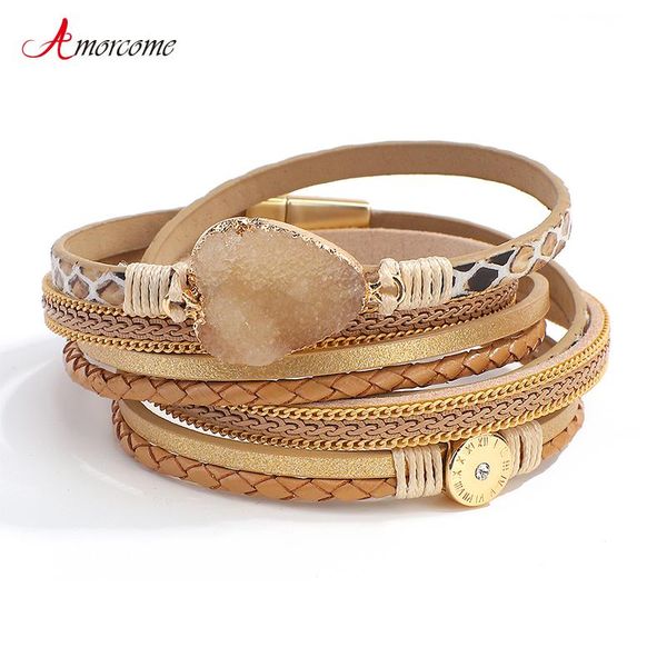 amorcome classic snake skin pattern braided leather bracelets for women heart resin charm multilayer wrap bracelet femme jewelry, Golden;silver
amorcome classic snake skin pattern braided leather bracelets for women heart resin charm multilayer wrap bracelet femme jewelry, Golden;silver