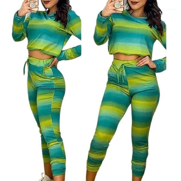 2021 new spring casual clothes set women fashion tie-dye suit long sleeves + trousers simple style elastic autumn clothing1, Gray
2021 new spring casual clothes set women fashion tie-dye suit long sleeves + trousers simple style elastic autumn clothing1, Gray