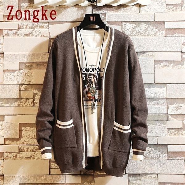 zongke autumn korean knitwear cardigan men sweater striped sweaters for men slim fit winter clothes -xxxl 201117, White;black
zongke autumn korean knitwear cardigan men sweater striped sweaters for men slim fit winter clothes -xxxl 201117, White;black
