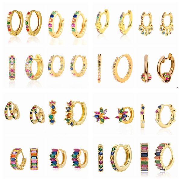 canner colorful zircon charming earrings for women 925 sterling silver piercing earrings hoops pendientes wedding gifts jewelry, Golden;silver
canner colorful zircon charming earrings for women 925 sterling silver piercing earrings hoops pendientes wedding gifts jewelry, Golden;silver