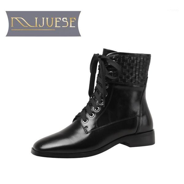 boots mljuese 2021 women ankle cow leather winter short plush square toe zipper med heels female size 391, Black
boots mljuese 2021 women ankle cow leather winter short plush square toe zipper med heels female size 391, Black