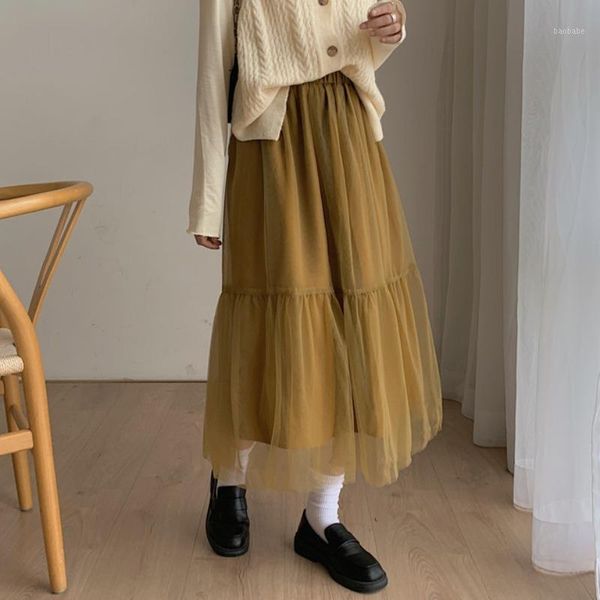 yellow fairy mesh skrit women high waist mesh long skrit female elegant midi tulle skirt sweet cute student school wear saia1, Black
yellow fairy mesh skrit women high waist mesh long skrit female elegant midi tulle skirt sweet cute student school wear saia1, Black