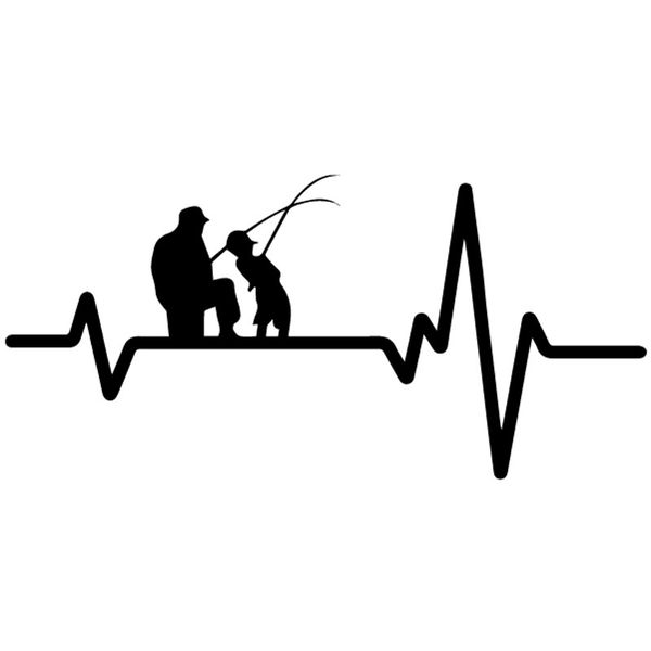 17cm*8cm vinyl decal heart beat line fishing father dad son fish rod reel lure car sticker black/silver c24-0542
17cm*8cm vinyl decal heart beat line fishing father dad son fish rod reel lure car sticker black/silver c24-0542