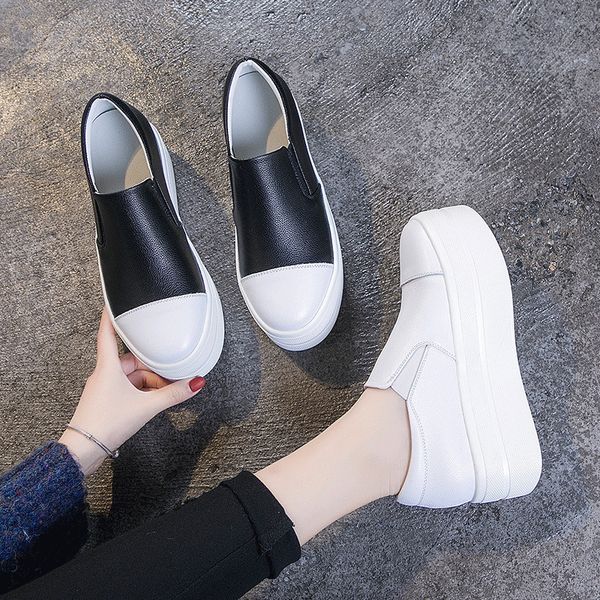 2021 the new women's apartments spring genuine woman slipping shoes thick white/black leather tennis 4n7l
2021 the new women's apartments spring genuine woman slipping shoes thick white/black leather tennis 4n7l