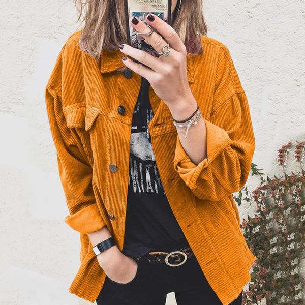 harajuku corduroy jackets women winter autumn coat plus size overcoats female casual jackets solid color loose outwaer #t1g, Black;brown
harajuku corduroy jackets women winter autumn coat plus size overcoats female casual jackets solid color loose outwaer #t1g, Black;brown