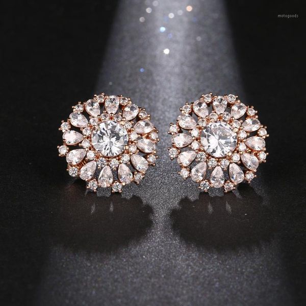 stud bettyue brand fashion elegance luxury cubic zircon three colors round shape for woman gothic style wedding party gift1, Golden;silver
stud bettyue brand fashion elegance luxury cubic zircon three colors round shape for woman gothic style wedding party gift1, Golden;silver