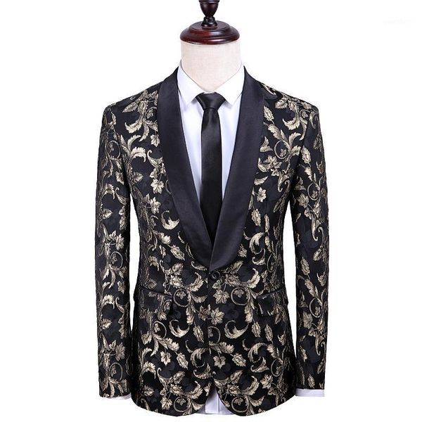 2020 new floral blazer men jackets male stand collar male blazers slim fit mens blazer black jacket men plus size1, White;black
2020 new floral blazer men jackets male stand collar male blazers slim fit mens blazer black jacket men plus size1, White;black