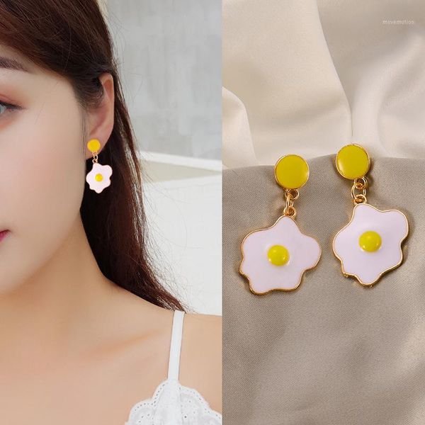 creative omelette dangle earrings for women 2020 fashion girl jewelry yellow color enamel earrings cute gifts1, Silver
creative omelette dangle earrings for women 2020 fashion girl jewelry yellow color enamel earrings cute gifts1, Silver