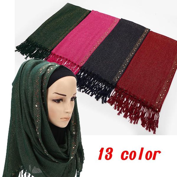 1pc crystal edges foulard hijab muslim wraps fashion luxury diamond sides shawl women plain shinny tassel solid color scarf, Blue;gray
1pc crystal edges foulard hijab muslim wraps fashion luxury diamond sides shawl women plain shinny tassel solid color scarf, Blue;gray