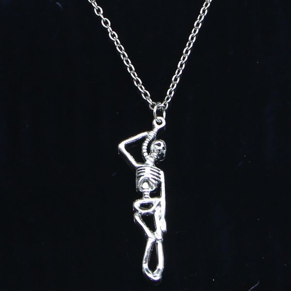20pcs new fashion necklace 42x8mm skeleton man halloween pendants short long women men colar gift jewelry choker 201014, Silver
20pcs new fashion necklace 42x8mm skeleton man halloween pendants short long women men colar gift jewelry choker 201014, Silver