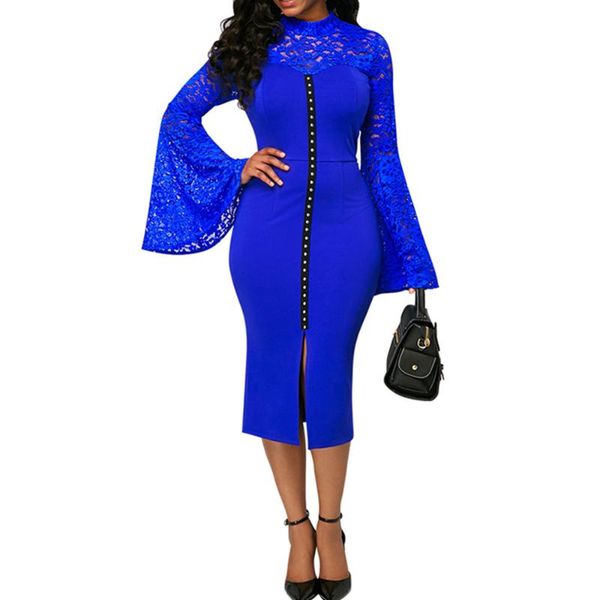 patchwork lace dress women 2021 spring casual flare sleeve slim office pencil dresses women vintage split long party dress, Black;gray
patchwork lace dress women 2021 spring casual flare sleeve slim office pencil dresses women vintage split long party dress, Black;gray