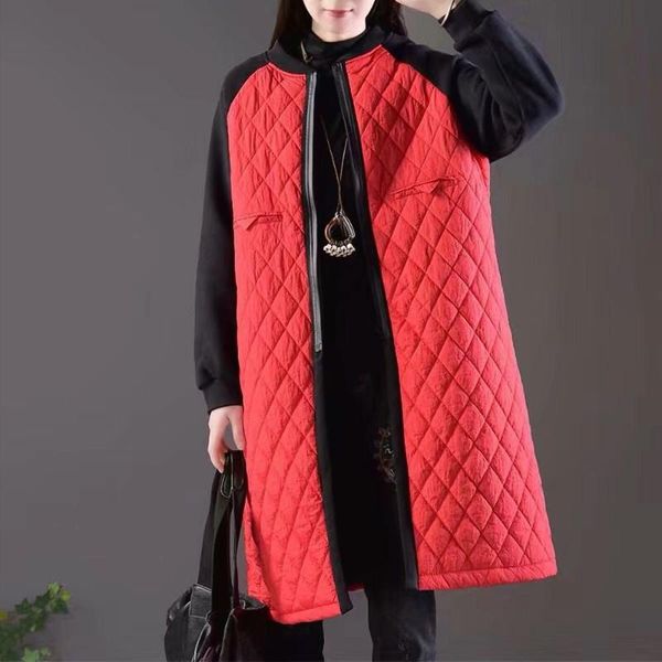 2020 new autumn winter women's parka coat warm jacket female thin cotton quilted coat plus size stand collar black outerwear
2020 new autumn winter women's parka coat warm jacket female thin cotton quilted coat plus size stand collar black outerwear