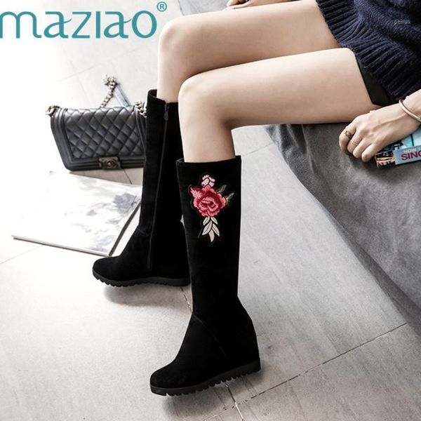 boots women's winter knee high plus big size quality faux suede brand shoes wool women embroidery wedge maziao1, Black
boots women's winter knee high plus big size quality faux suede brand shoes wool women embroidery wedge maziao1, Black