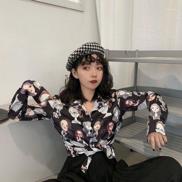 blouse women cotton retro temperament floral print lapel blouse vintage long sleeve casual women ~1, White
blouse women cotton retro temperament floral print lapel blouse vintage long sleeve casual women ~1, White