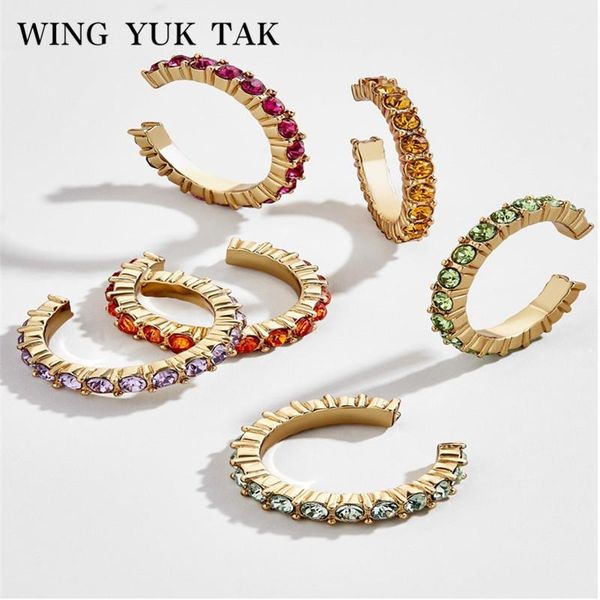 6 pcs hoop earrings set fashion korea jewelry round colorful crystal jewelry stackable ear cuff earrings 2020, Golden;silver
6 pcs hoop earrings set fashion korea jewelry round colorful crystal jewelry stackable ear cuff earrings 2020, Golden;silver