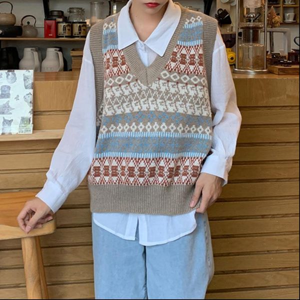 2021 new spring autumn sweater knitted vest women sleeveless v neck female casual tank pullover oversized girls, White;black
2021 new spring autumn sweater knitted vest women sleeveless v neck female casual tank pullover oversized girls, White;black