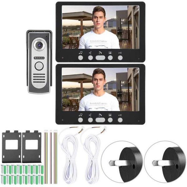 black 7in tft camera 2 monitors video doorbell intercom night view system 815m12 110-240v hands-free
black 7in tft camera 2 monitors video doorbell intercom night view system 815m12 110-240v hands-free