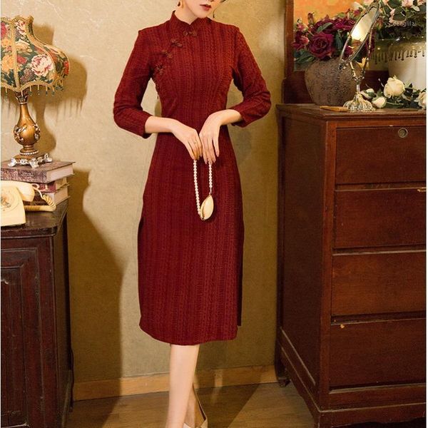classic banquet cheongsam qipao dress evening party dress oriental gown traditional qi pao wedding bridesmaid toast clothes dres1, Red
classic banquet cheongsam qipao dress evening party dress oriental gown traditional qi pao wedding bridesmaid toast clothes dres1, Red