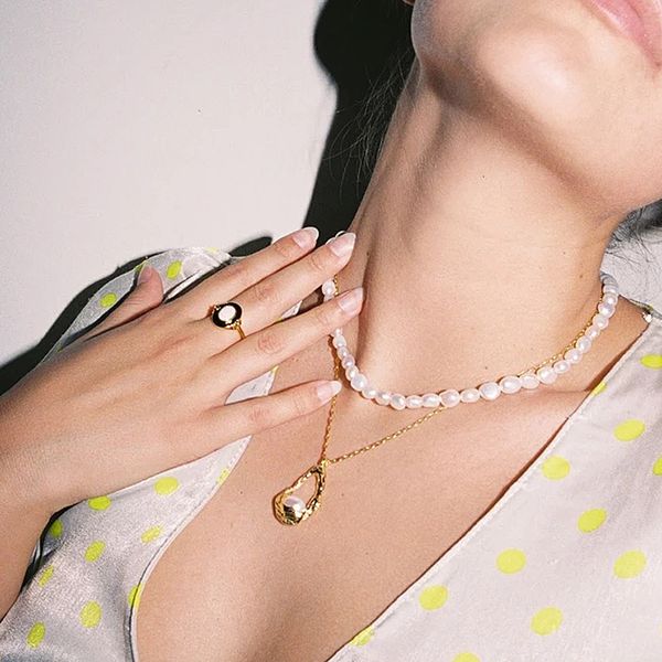 basket pearl necklace design french elegant temperament versatile clavicle chain neck, Silver
basket pearl necklace design french elegant temperament versatile clavicle chain neck, Silver