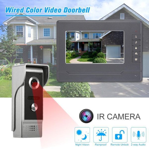 doorbells lcd color screen video door phone support night vision waterproof unlock monitor doorbell intercom system for home apartment1
doorbells lcd color screen video door phone support night vision waterproof unlock monitor doorbell intercom system for home apartment1