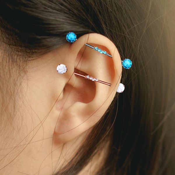 stud earring body piercing jewelry safety ear bone industrial barbell stainless steel 38mm personality, Golden;silver
stud earring body piercing jewelry safety ear bone industrial barbell stainless steel 38mm personality, Golden;silver