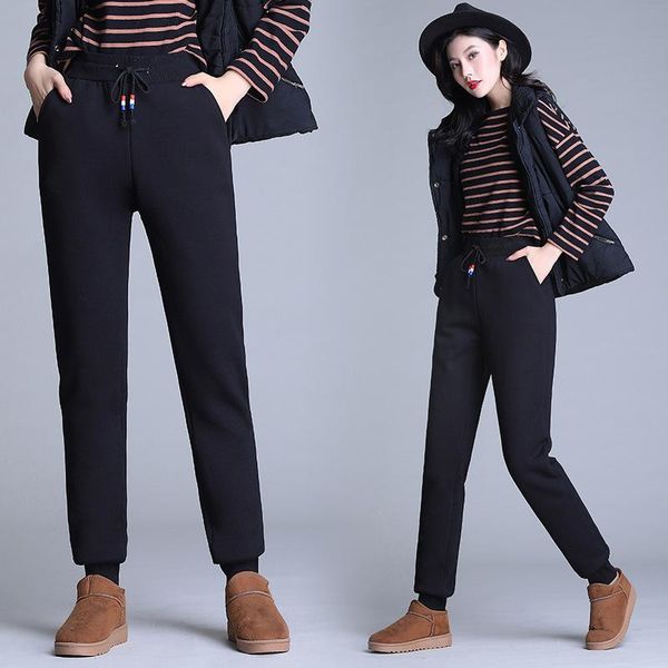 winter lamb velvet padded warm pants casual pantalon femme hiver small feet sports pants women's plus size super thick trousers, Black;white
winter lamb velvet padded warm pants casual pantalon femme hiver small feet sports pants women's plus size super thick trousers, Black;white