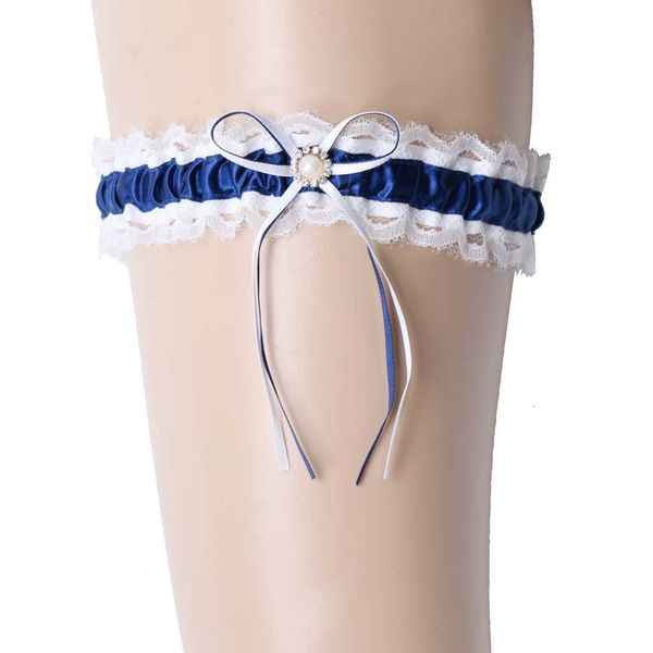 women's blue & white lace leg bridal garter with satin bow sweet accessories for wedding, Black;white
women's blue & white lace leg bridal garter with satin bow sweet accessories for wedding, Black;white