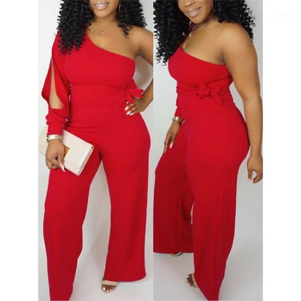 new fashion women's one shoulder long sleeve jumpsuit slim wide leg romper ladies casual slim playsuit club party wear summer1, Black;white
new fashion women's one shoulder long sleeve jumpsuit slim wide leg romper ladies casual slim playsuit club party wear summer1, Black;white