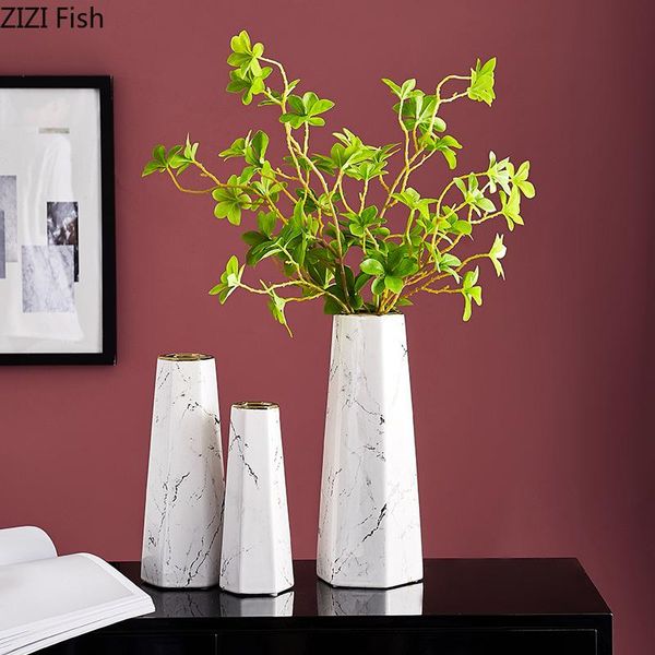 modern hexagonal marbled ceramic vase floral arrangement dried flower deskornament gilded vase luxury home decor accessories
modern hexagonal marbled ceramic vase floral arrangement dried flower deskornament gilded vase luxury home decor accessories