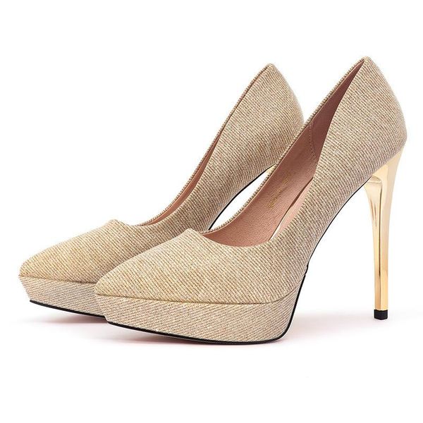 2021 spring autumn casual high-heeled shoes sequined cloth thin heels round toe shallow waterproof platform wedding party shoes, Black
2021 spring autumn casual high-heeled shoes sequined cloth thin heels round toe shallow waterproof platform wedding party shoes, Black