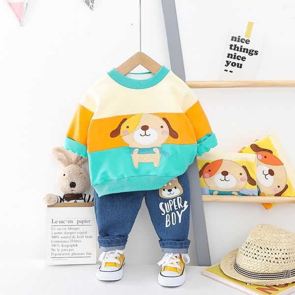 hylkidhuose spring baby girls boys clothing sets 2020 toddler infant newborn clothes cartoon dog t shirt jeans children clothing t200706, White
hylkidhuose spring baby girls boys clothing sets 2020 toddler infant newborn clothes cartoon dog t shirt jeans children clothing t200706, White