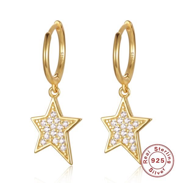 s925 sterling silver studded star earrings female gold and silver five-pointed star fashion joker earrings, Golden;silver
s925 sterling silver studded star earrings female gold and silver five-pointed star fashion joker earrings, Golden;silver
