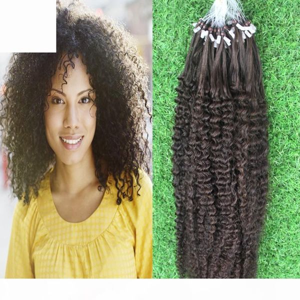 brazilian virgin micro hair extensions 10-30" dark brown kinky culry loop human hair 7a unprocessed remy virgin hair extension, Black
brazilian virgin micro hair extensions 10-30" dark brown kinky culry loop human hair 7a unprocessed remy virgin hair extension, Black