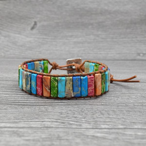 color king stone hand woven single layer leather creative national style simple bracelet, Silver
color king stone hand woven single layer leather creative national style simple bracelet, Silver